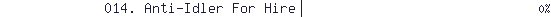 014. Anti-Idler For Hire